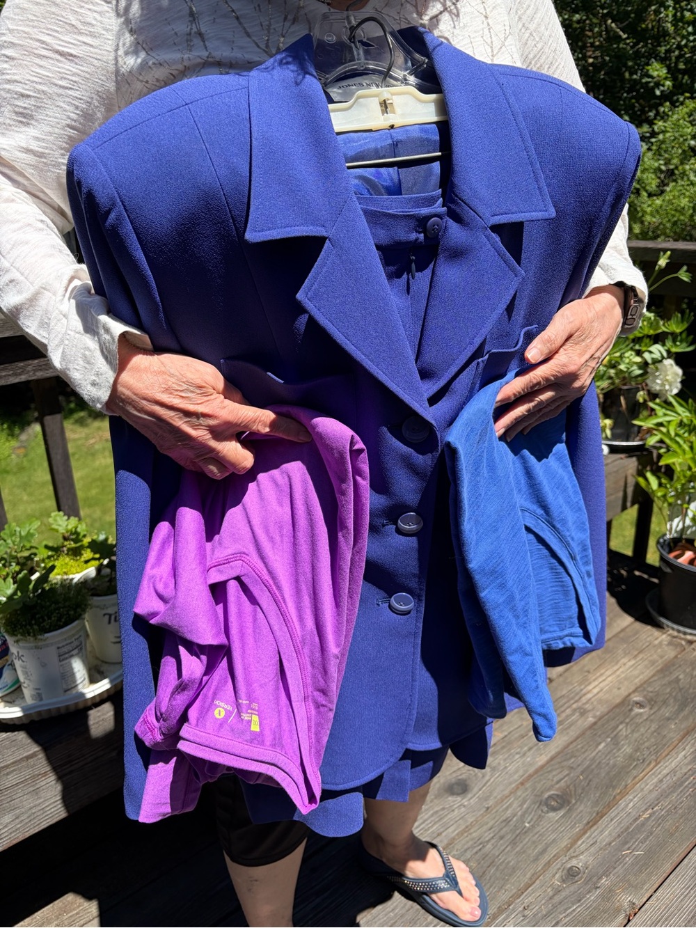 Jones of NY size 12 Women’s Violet Purple Suit - Picture 9 of 12